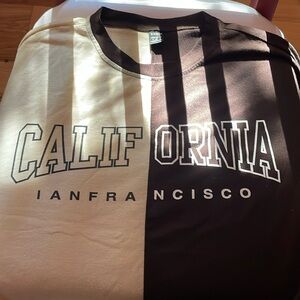 Beige and brown T-shirt